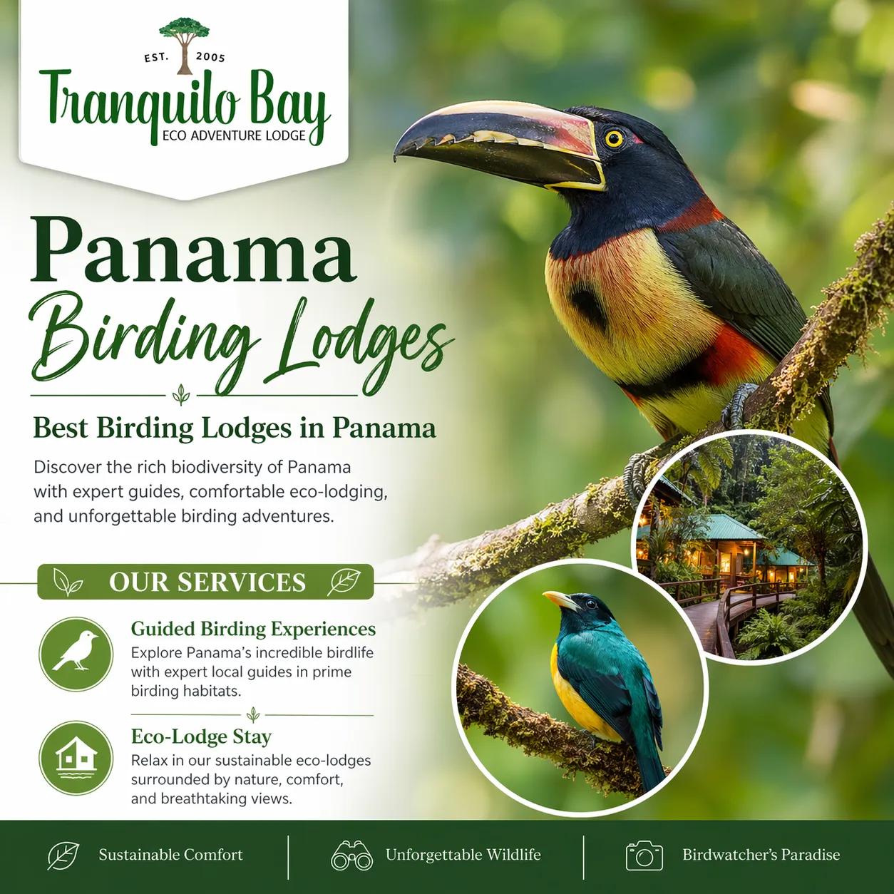 Discover Tranquilo Bay – Panama Birding Lodges for Unforgettable Eco Adventures